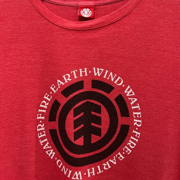 Element Waffle Shirt Red size XL - Picture 1 of 6